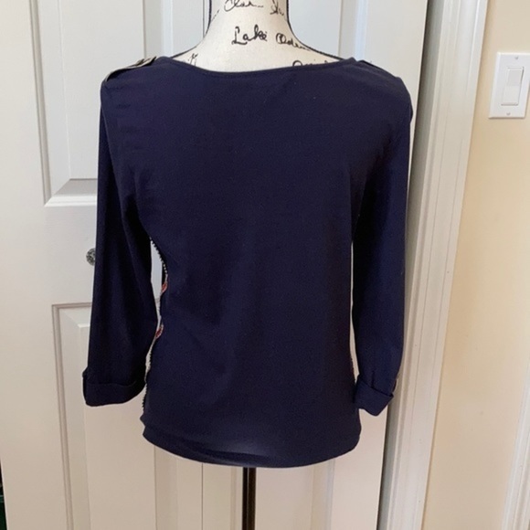 Boden Maritime Detail Navy Jersey Top 6 - Picture 11 of 11